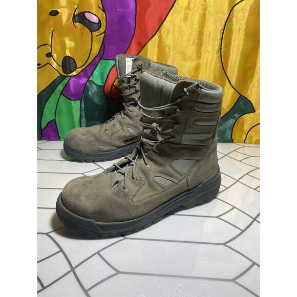 Wellco Air Force Sage Green Hot Weather Combat Boots Sz 11.5 R. Steel Toe main image 11